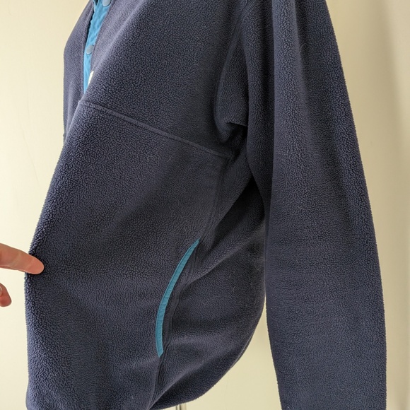 MEC Fleece Pullover Mountain Equipment Company Long Sleeve Quarter Button Up - Picture 10 of 10